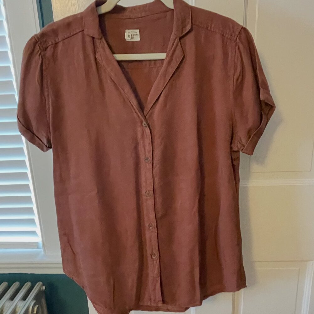 Bridge& Burn Innes shirt-Copper, size L